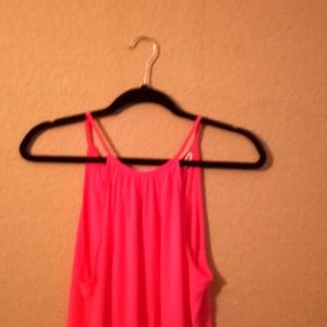 Coral day/evening silky blouse